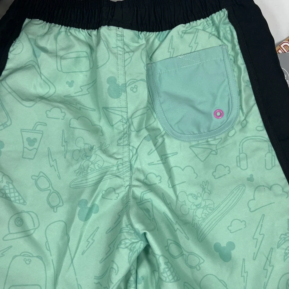 DISNEY Store Mickey Mouse Swim Trunks for Boys UPF 50+ NEW WITH TAG (Size‎ 9/10)